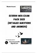 ECS1500 MCQ EXAM PACK 2025 {DETAILED QUESTIONS AND ANSWERS}