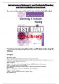 Introductory Maternity and Pediatric Nursing 4thEdition Hatfield Test Bank