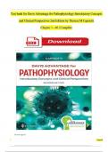  TEST BANK FOR DAVIS ADVANTAGE FOR PATHOPHYSIOLOGY INTRODUCTORY CONCEPTS AND CLINICAL PERSPECTIVES 2ND EDITION BY THERESA M CAPRIOTTI, |CHAPTER 1 – 46| | COMPLETE NEW VERSION| |GRADED A+| |2025-26|