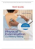 Bates' Guide To Physical Examination and History Taking (Lippincott Connect) 13th Edition TEST BANK