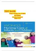 Test bank for Wong's Nursing Care of Infants and Children 11th Edition by Hockenberry - All Chapters (1-34) | A+ILTIMATE GUIDE ISBN:9780323549394