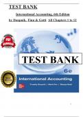 Test Bank International Accounting, 6th Edition by Doupnik, (Ch 1 to 12 Covered) > Download as a Pdf File <