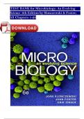 TEST BANK for Microbiology: An Evolving Science 6th Edition by Slonczewski & Foster; ISBN: 9781324033523, All 28 Chapters Fully Covered, Verified Latest Edition Newest Version Update