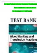 Test Bank for Basic and Applied Concepts of Blood Banking and Transfusion Practices 5th Edition by Howard.