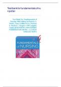 TEST BANK FOR FUNDAMENTALS OF NURSING 10TH EDITION BY POTTER PERRY| ALL CHAPTERS | QUESTIONS AND ANSWERS | BRAND NEW| A, GUIDE.