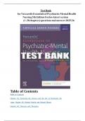 Test Bank  for Varcarolis Essentials of Psychiatric Mental Health  Nursing 5th Edition Fosbre-latest version  (1 -28 chapters) questions and answers 2025/26