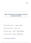 Math 233 Special 3D Shapes Verified Answers (2025)!!