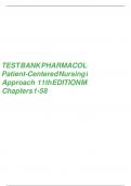 Test Bank Pharmacology A Patient-Centered Nursing Process Approach, 11th Edition by Linda E. McCuistion All Chapters Complete Guide A+ ISBN:9780323399166 Newest Edition 2025 Instant Pdf Download