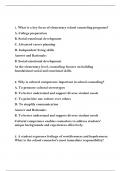 Comprehensive Review of School Counseling: Verified Answers & Rationale