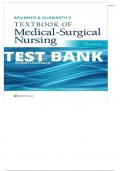 Test Bank for Brunner & Suddarth's Textbook of Medical-Surgical Nursing, 15th Edition (Hinkle, 2023)| chapter 1-68 Latest Test Bank 100% Veriﬁed Answers