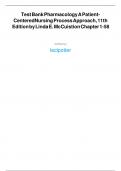 Test Bank Pharmacology A Patient-Centered Nursing Process Approach, 11th Edition by Linda E. McCuistion All Chapters Complete Guide A+ ISBN:9780323399166 Newest Edition 2025 Instant Pdf Download