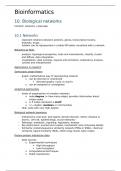 Samenvatting -  Bio informatica chapter 10, 11, 12 (B-KUL-U09B1B)