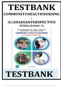 Test bank Community Health Nursing in Canada Community Health Nursing A Canadian Perspective 5th Edition Stamler