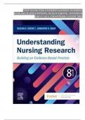 TEST BANK For Understanding Nursing Research 8th Edition By Susan Grove, ISBN: 9780323826419, All 14 Chapters Covered, Verified Latest Edition