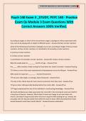 Psych 140 Exam 3 _STUDY, PSYC 140 - Practice Exam Qs Module 3 Exam Questions With Correct Answers 100% Verified.