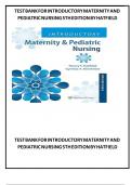 Introductory maternity and pediatric nursing 5th edition hatfield test bank||updated||2025||