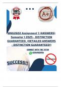 MNG2602 Assignment 1 (ANSWERS) Semester 1 2025 - DISTINCTION GUARANTEED