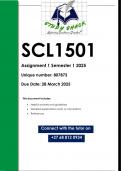 SCL1501 Assignment 1 (QUALITY ANSWERS) Semester 1 2025