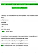 NCC Electronic Fetal Monitoring Certification Exam 2025 Actual Questions & Verified Answers 100% Correct (2025 / 2026) Verified by Experts.