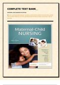 Test Bank For Maternal-Child Nursing 6th Edition By Emily Slone Mckinney Msn Rn C Susan Rowen James Phd Rn With Complete Chapters (1 – 55) And Correct Answers To All Questions A+ Latest Updated Version {2024 -2025}