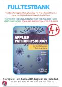 Test bank For Applied Pathophysiology for the Advanced Practice Nurse 2nd Edition by Lucie Dlugasch; Lachel Story ||Complete A+ Guide