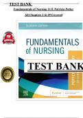 Test bank For Fundamentals of Nursing, 11th Edition, (Potter & Perry), (Ch 1 to 49 Covered) > Download as a Pdf File <