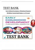 Test Bank For Early Childhood Development, 8th Edition by Trawick-Smith, (Ch 1 to 18 Covered) > Download as a Pdf File <