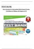 TEST BANK FOR DAVIS ADVANTAGE FOR UNDERSTANDING MEDICAL-SURGICAL NURSING, 7TH EDITION, BY LINDA S. WILLIAMS, PAULA D. HOPPER GRADED A+ |LATEST UPDATE| |2025-26|