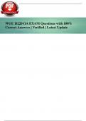 WGU D220 OA EXAM Questions with 100% Correct Answers | Verified | Latest Update