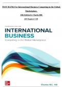 TEST BANK For International Business: Competing in the Global Marketplace, 14th Edition By Charles Hill. All Chapters 1-20. ISBN:9781259578113(Complete Download) Updated A+