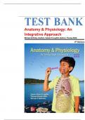 Test Bank for Anatomy & Physiology: An Integrative Approach 4th Edition by Michael McKinley| 9781260265217| All Chapters 1-29| LATEST