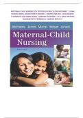 MATERNAL-CHILD NURSING 5TH EDITION BY EMILY SLONE MCKINNEY , SUSAN ROWEN JAMES, SHARON SMITH MURRAY , KRISTINE NELSON , JEAN ASHWILL ||COMPLETE TEST BANK GUIDE|| VERIFIED CHAPTERS 1- 55|| WELL DETAILED ANSWERS WITH FEEDBACK|| ALREADY RATED A+