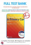 Test Bank For Clinical Guidelines in Primary Care 3rd Edition by Amelie Hollier