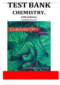 Test Bank - for Chemistry 10th Edition by Steven Zumdahl, Susan Zumdahl, Donald J. DeCoste, All Chapter 1-22 | Complete Study Guide A+