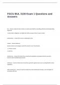 FGCU BUL 3130 Exam 1 Questions and Answers