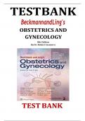 TEST BANK FOR Beckmann and Ling's Obstetrics and Gynecology 8th edition By Robert Casanova | Complete Guide A.