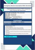 TNCC Practical TNP Trauma Nursing Process Skill Examination Review Questions and Answers | 100% Pass Guaranteed | Graded A+ |  2025-2026 TNCC Practical TNP Assessment Exam   Trauma Nursing Core Course (TNCC) Assessment