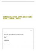 CGMBS PRACTICE EXAM QUESTIONS WITH CORRECT ANS!!