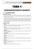 Tema 4 - Clasificación directa e indirecta