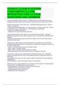 GOOGLE CLOUD PLATFORM FUNDAMENTALS CORE INFRASTRUCTURE #2 EXAM QUESTIONS AND ANSWERS