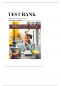 TEST BANK FOR PSYCHOLOGY 13TH EDITION DAVID G. MYERS NATHAN C. DEWALL ALL CHAPTERS ISBN:9781319132101| COMPLETE GUIDE A+