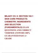 Milady Chapter 6 Skincare Products, Chemistry, Ingredients and Selection