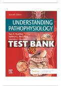 Test Bank for Understanding Pathophysiology 7th Edition by Huether, McCance, and Brashers | Complete Solution | Grade A+