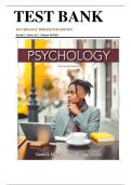 TEST BANK PSYCHOLOGY THIRTEENTH EDITION David G. Myers & C. Nathan DeWall