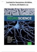 Test Bank for Neuroscience 7th Edition by Purves, All Chapters 1-34 Fully Covered | 978 0197616246 Complete Guide A+ Newest Edition Instant Pdf Download