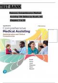 Test Bank For Pearson's Comprehensive Medical Assisting, 5th Edition by Kristiana Sue M. Routh, Diana Garza, Jennifer Lamé, Joseph J. Mistovich, Jahangir Moini, Jamie Nguyen Chapter 1-57