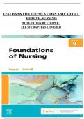 Test Bank - Foundations and Adult Health Nursing, 9th Edition (Cooper) Chapter 1-58 | All Chapters A+ ISBN:9780323812054