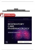 Test Bank Rau’s Respiratory Care Pharmacology (11th Ed) By Douglas Gardenhire| All 23 Chapters Covered, Verified Latest Edition