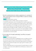 NR 503 Population Health, Epidemiology & Statistical Principles Midterm Exam Study Guide – Chamberlain (Latest 2025 / 2026): Actual Questions with Verified Answers