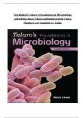 TEST BANK FOR Talaro's Foundations in Microbiology 12th Edition Barry Chess and Kathleen Park Talaro (CHAPTERS 1-27) ||Complete A+ Guide Newest Edition